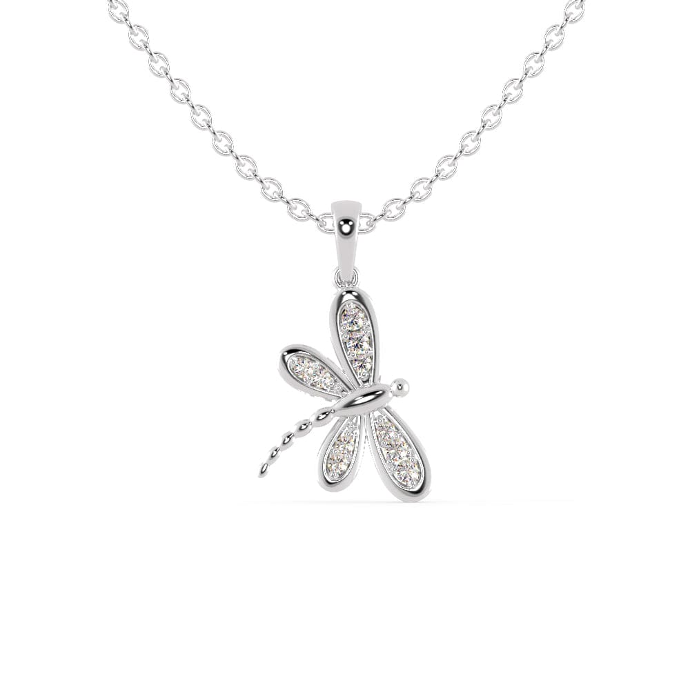 Jewelove™ Pendants SI IJ Platinum Diamond Butterfly Pendant for Women JL PT P 1213