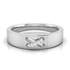 Jewelove™ Rings Women's Band only / SI IJ Platinum Diamond Couple Love Bands JL PT CB-1