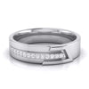 Jewelove™ Rings Women's Band only / SI IJ Platinum Diamond Couple Love Bands JL PT CB-6