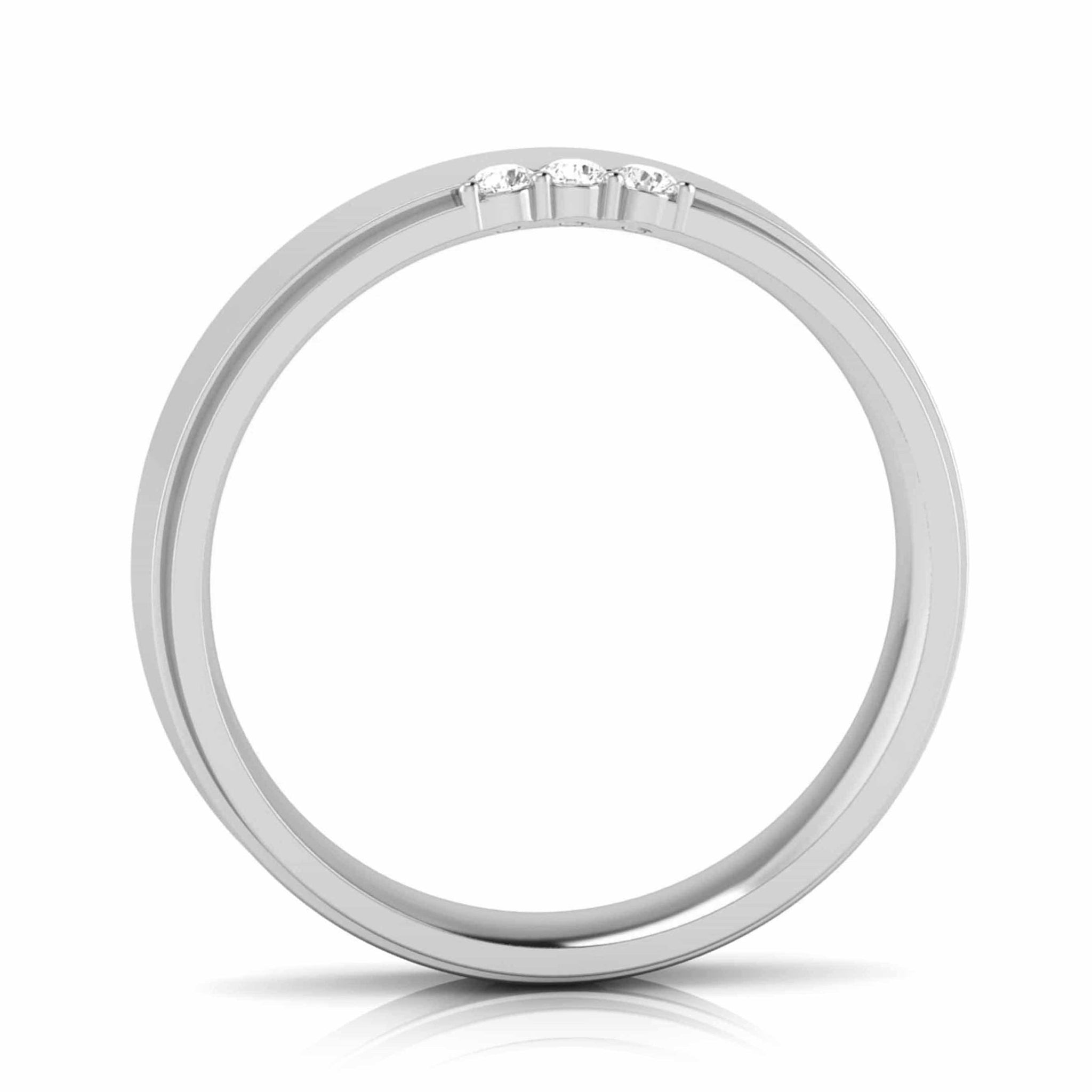 Jewelove™ Rings Platinum Diamond Couple Ring JL PT CB 131