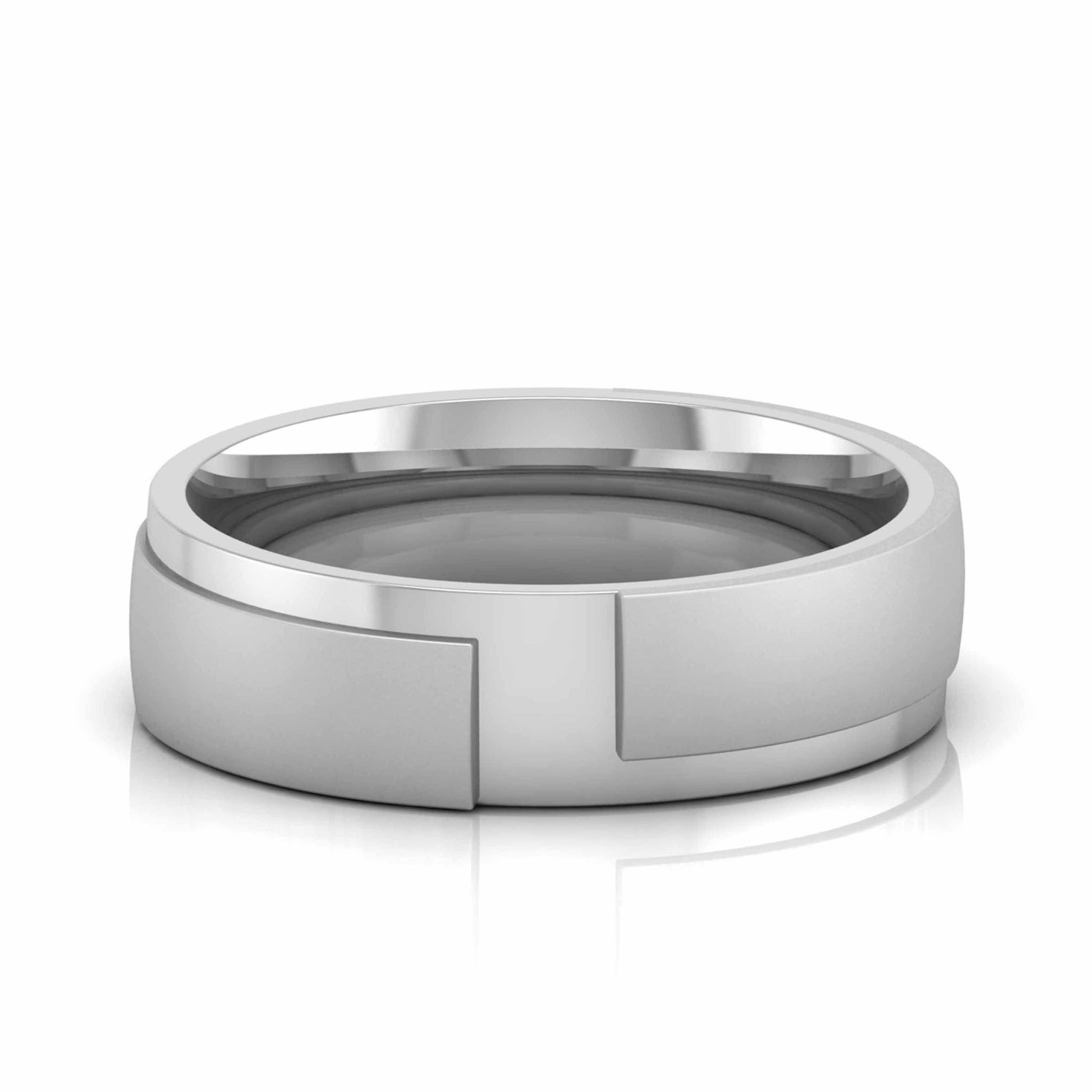 Jewelove™ Rings Platinum Diamond Couple Ring with Matte Finish JL PT CB 57