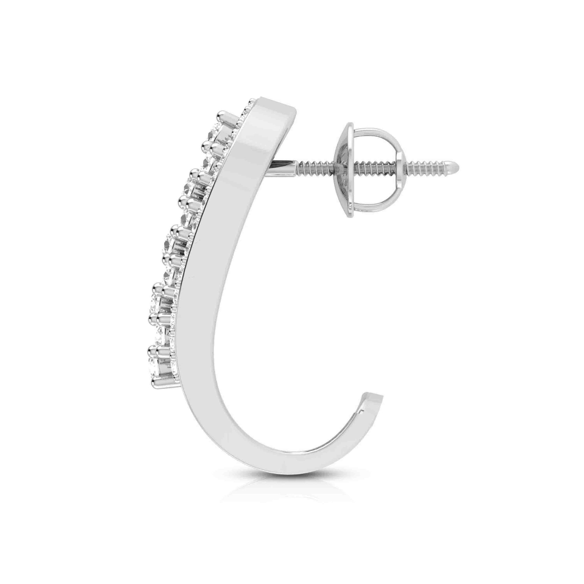 Jewelove™ Earrings Platinum & Diamond Earrings for Women JL PT E BL-03