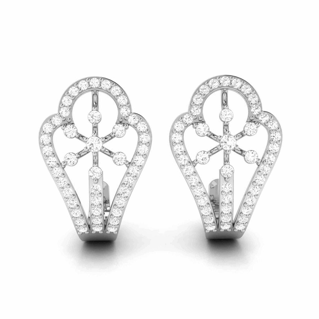 Jewelove™ Earrings SI IJ Platinum & Diamond Earrings for Women JL PT E BL-06
