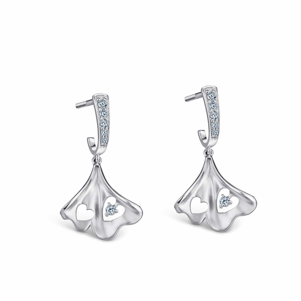 Jewelove™ Earrings SI IJ Platinum Diamond Earrings JL PT E 243