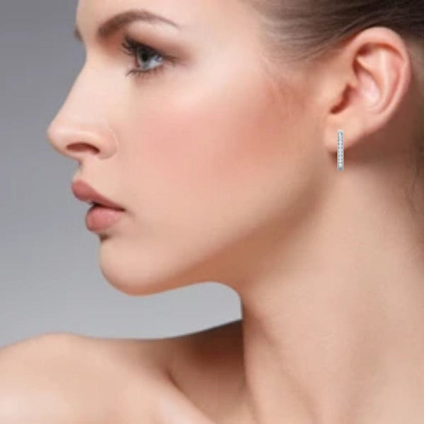 Jewelove™ Earrings Platinum Diamond Earrings JL PT E DH RD 100