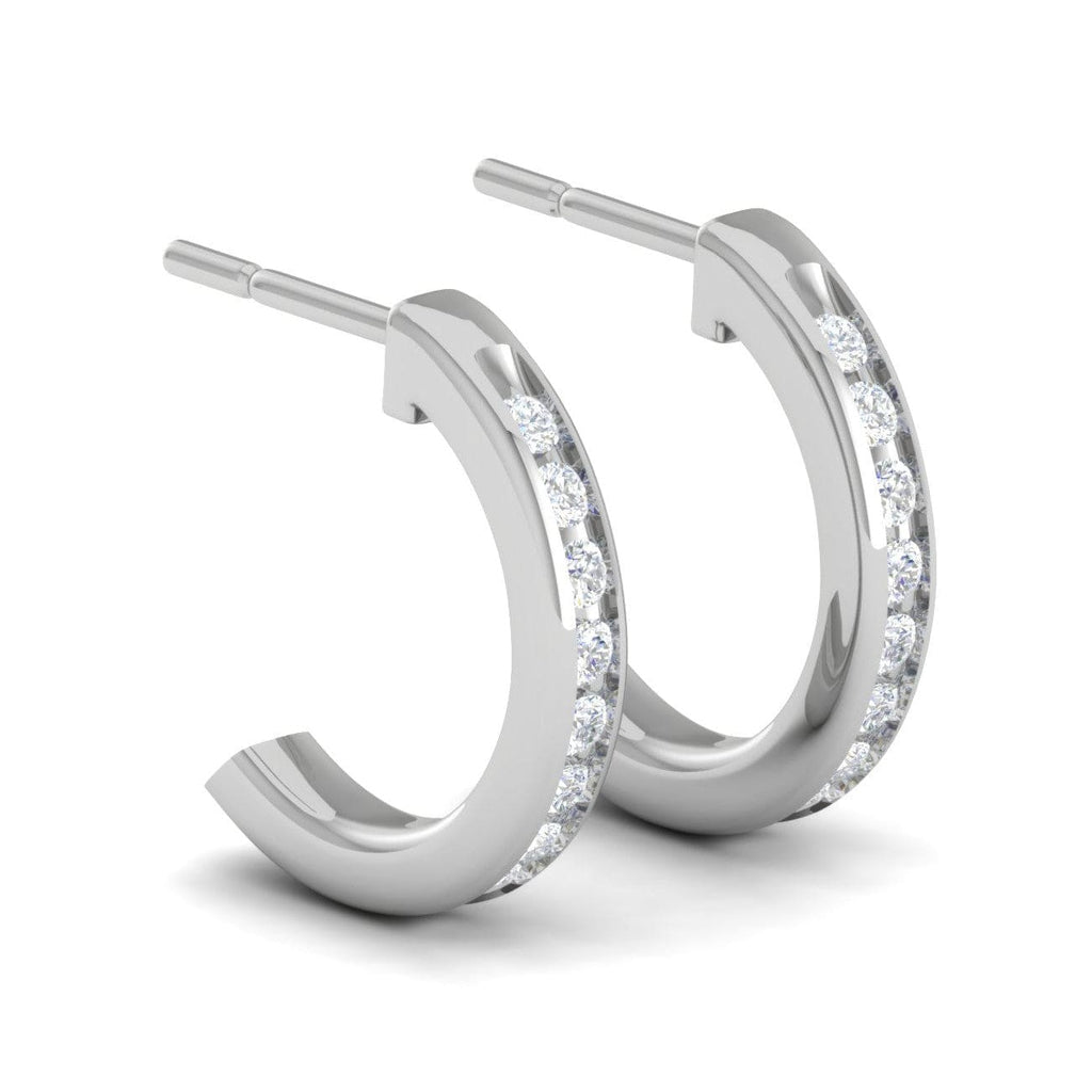 Jewelove™ Earrings SI IJ Platinum Diamond Earrings JL PT E DH RD 104
