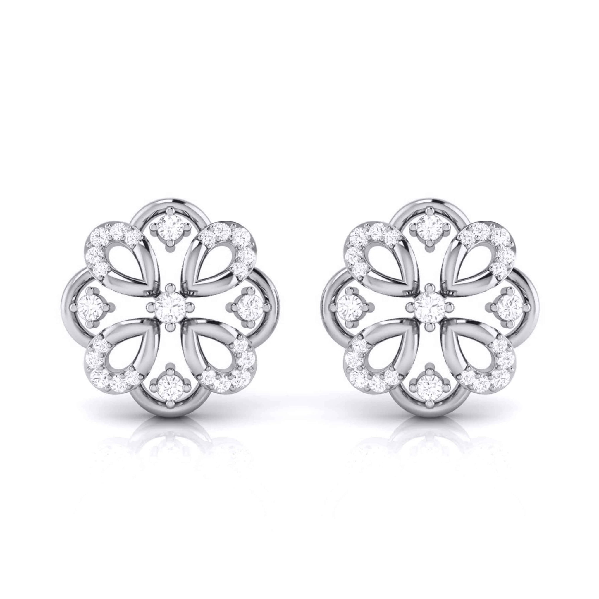Jewelove™ Earrings Platinum Diamond Earrings JL PT E MST 18