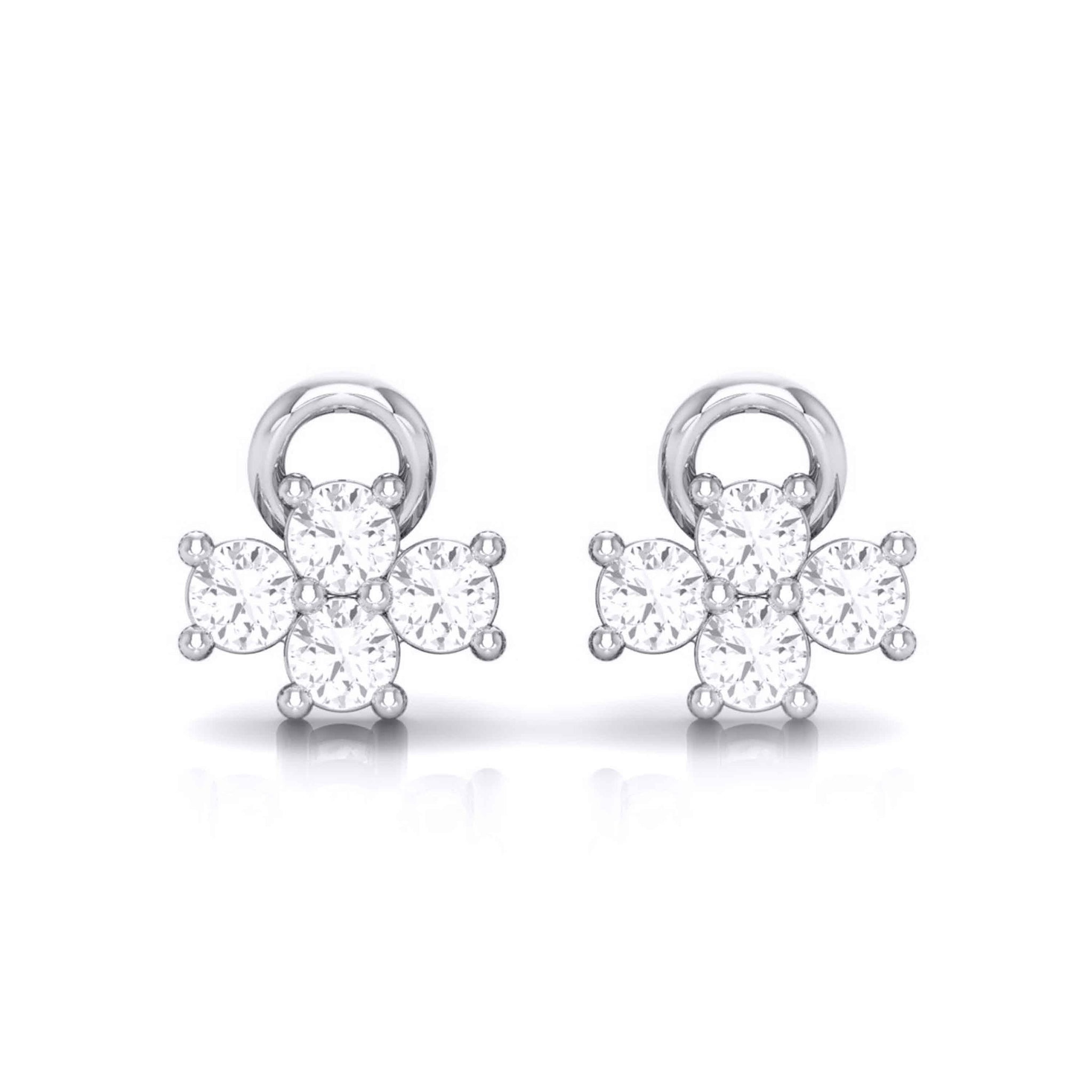 Jewelove™ Earrings Platinum Diamond Earrings JL PT E MST 8
