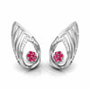Jewelove™ Earrings Platinum Diamond Earrings With Emerald for Women JL PT E NL8657