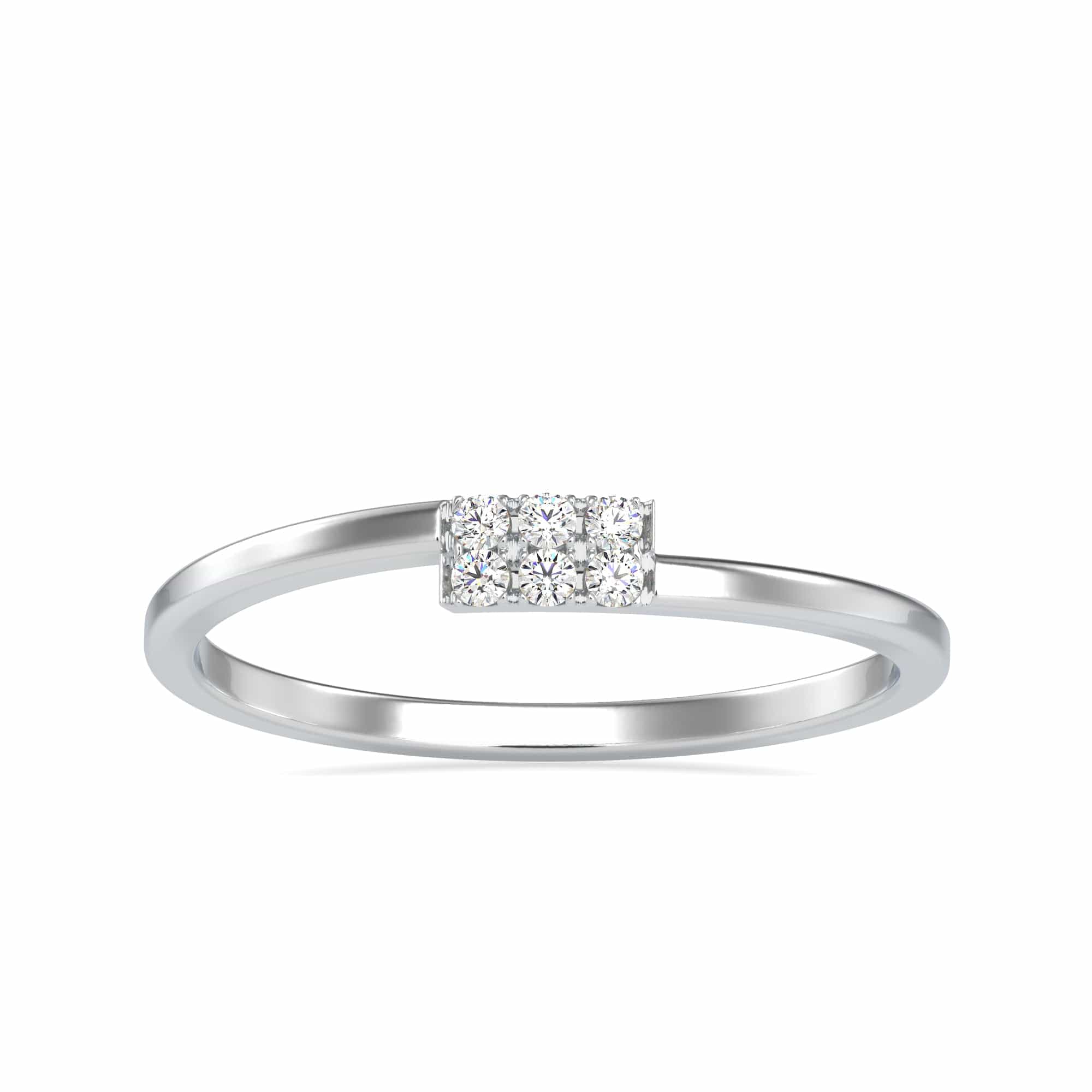 0.50cts Princess Cut Solitaire Platinum Diamond Ring JL PT RC AS 236