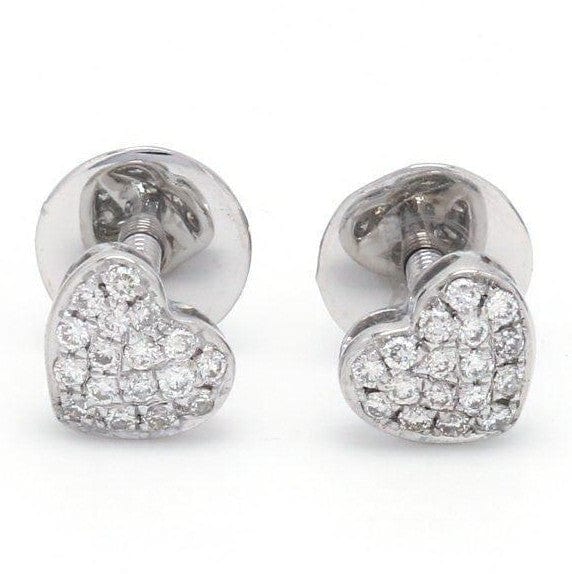 Jewelove™ Earrings SI IJ Platinum & Diamond Heart Earrings JL PT E 168