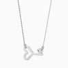 Jewelove™ Pendants Platinum Diamond Heart Key Pendant for Women JL PT P 18008