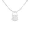 Jewelove™ Pendants Platinum Diamond Heart Lock Pendant for Women JL PT P 1211