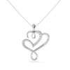 Jewelove™ Pendants Platinum Diamond Heart Pendant for Women JL PT P LC904