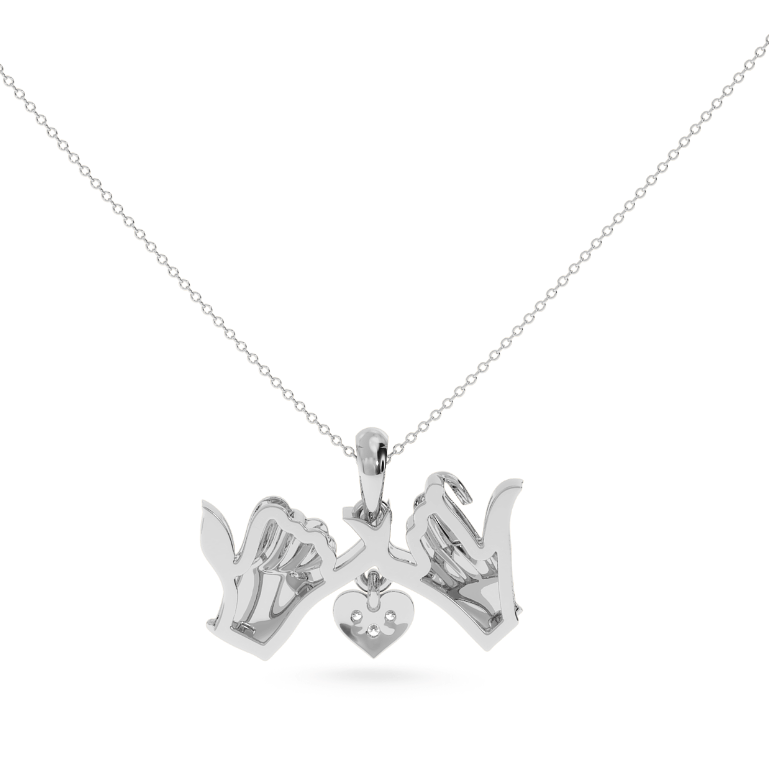Jewelove™ Pendants Platinum Diamond Heart Pendant for Women JL PT P LC905