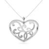 Jewelove™ Pendants Platinum Diamond Heart Pendant for Women JL PT P LC910