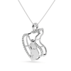 Jewelove™ Pendants Platinum Diamond Heart Pendant for Women JL PT P LC911