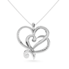 Jewelove™ Pendants Platinum Diamond Heart Pendant for Women JL PT P LC913