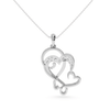 Jewelove™ Pendants Platinum Diamond Heart Pendant for Women JL PT P LC916