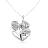 Jewelove™ Pendants Platinum Diamond Heart Pendant for Women JL PT P LC917