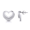 Jewelove™ Pendants & Earrings Platinum Diamond Heart Pendant Set JL PT P BT 37-E