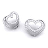 Jewelove™ Pendants & Earrings Platinum Diamond Heart Pendant Set JL PT P BT 37-E