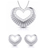 Jewelove™ Pendants & Earrings Pendant Set Platinum Diamond Heart Pendant Set JL PT P BT 37-E