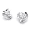 Jewelove™ Pendants & Earrings Platinum Diamond Heart Pendant Set JL PT P BT 38-B