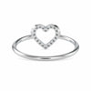 Jewelove™ Rings Platinum Diamond Heart Ring for Women JL PT 0696