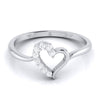 Jewelove™ Rings Platinum Diamond Heart Ring for Women JL PT LR 69
