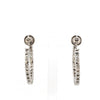 Jewelove™ Earrings Platinum Diamond Hoop Bali Earrings for Women JL PT E DH RD 109