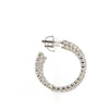 Jewelove™ Earrings Platinum Diamond Hoop Bali Earrings for Women JL PT E DH RD 109