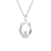Jewelove™ Pendants Platinum Diamond in Circle Pendant for Women JL PT P 1206