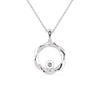 Jewelove™ Pendants Platinum Diamond in Circle Pendant for Women JL PT P 1206