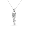 Jewelove™ Pendants Platinum Diamond Lock Key Pendant for Women JL PT P LC915