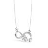 Jewelove™ Pendants Platinum Diamond Love Infinity Pendant for Women JL PT P LC908