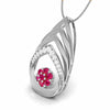 Jewelove™ Pendants Platinum Diamond Pendant Emerald for Women JL PT P NL8657