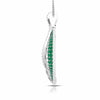 Jewelove™ Pendants Platinum Diamond Pendant Emerald for Women JL PT P NL8661