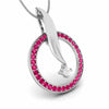 Jewelove™ Pendants Platinum Diamond Pendant Emerald for Women JL PT P NL8682