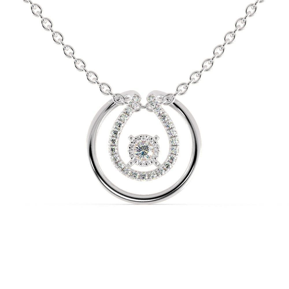 Jewelove™ Pendants SI IJ Platinum Diamond Pendant for Women JL PT P 1208