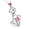 Jewelove™ Pendants Platinum Diamond Pendant for Women JL PT P NL8644