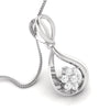Jewelove™ Pendants & Earrings Pendant only Platinum Diamond Pendant Set JL PT P BT 75-H