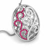 Jewelove™ Pendants & Earrings Platinum Diamond Pendant Set with Ruby JL PT PE NL8605R