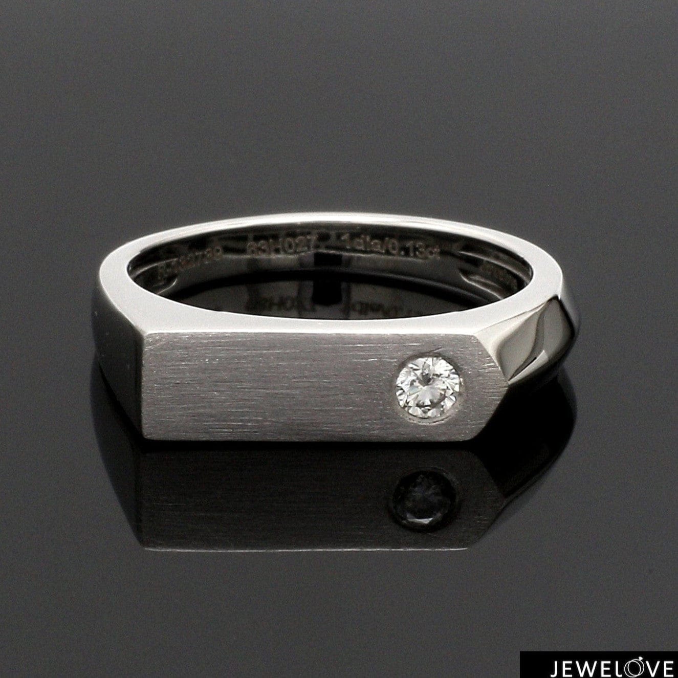Jewelove™ Rings Platinum Diamond Ring for Men JL PT 1353