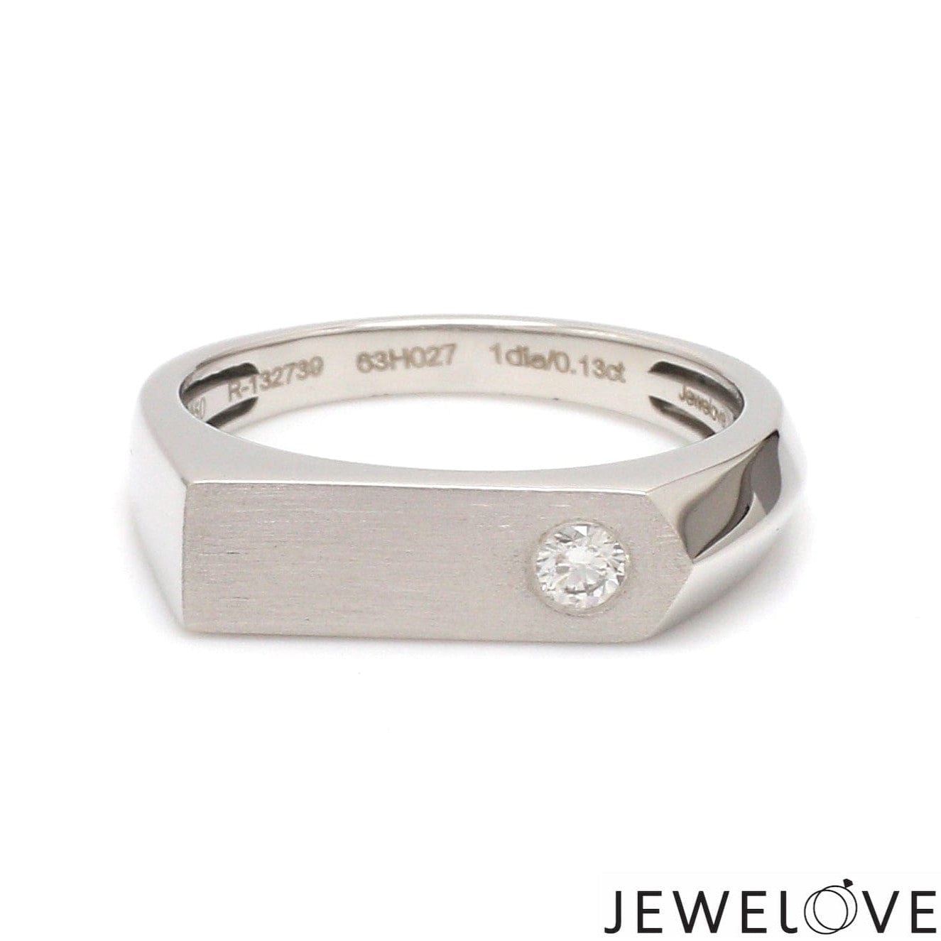 Jewelove™ Rings Platinum Diamond Ring for Men JL PT 1353