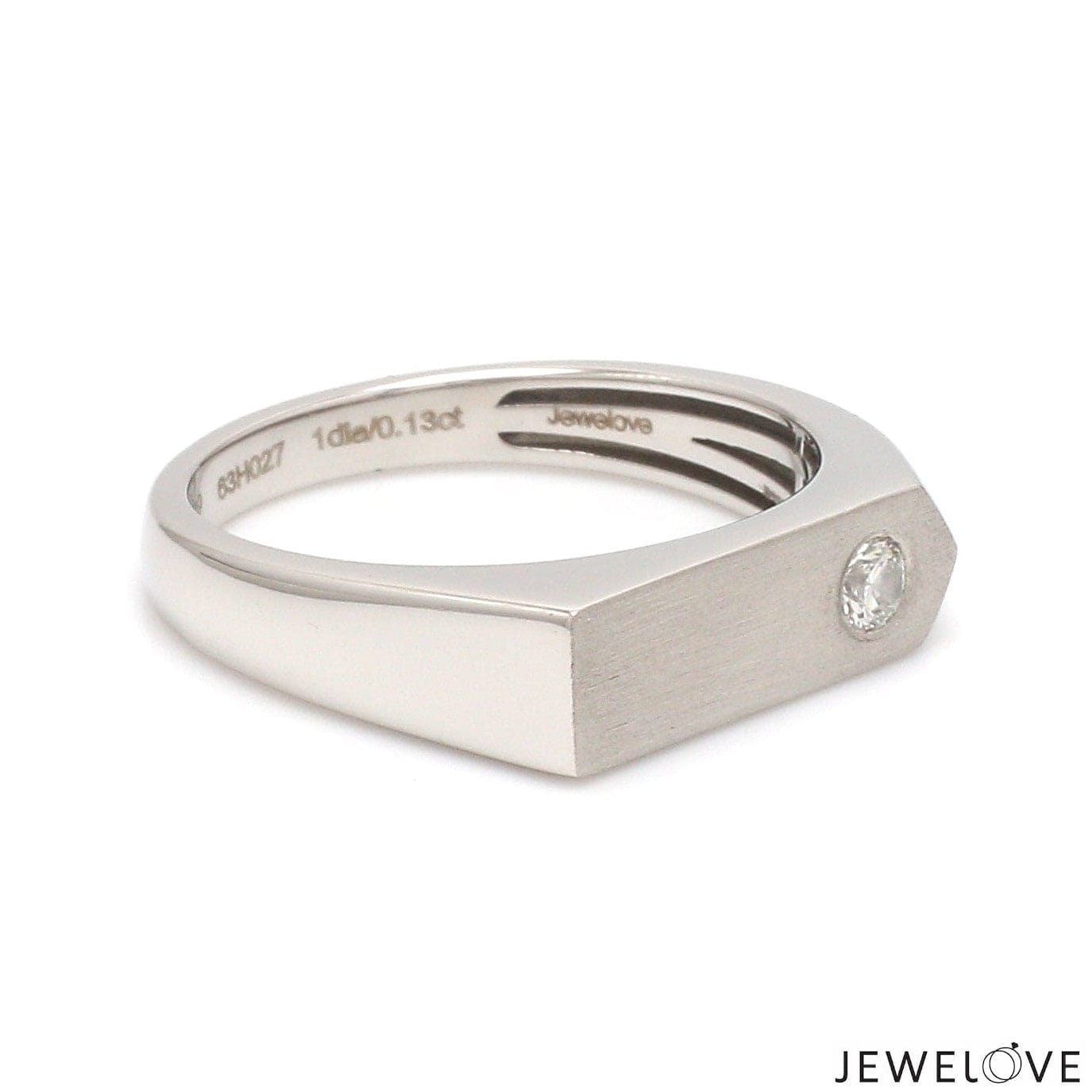 Jewelove™ Rings Platinum Diamond Ring for Men JL PT 1353
