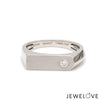 Jewelove™ Rings Platinum Diamond Ring for Men JL PT 1353