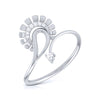 Jewelove™ Rings SI IJ / Women's Band only Platinum Diamond Ring for Women JL PT LR 08