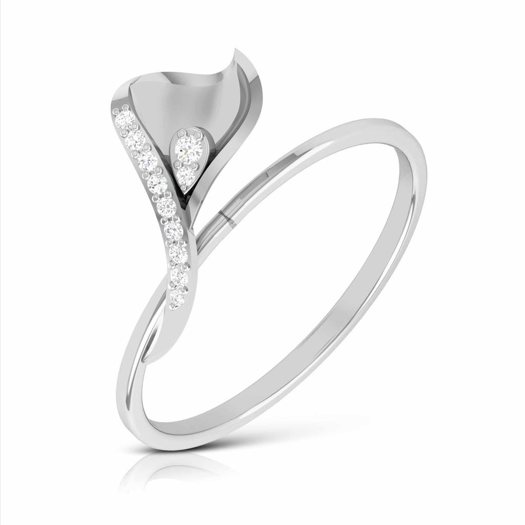 Jewelove™ Rings Platinum Diamond Ring for Women JL PT LR 11