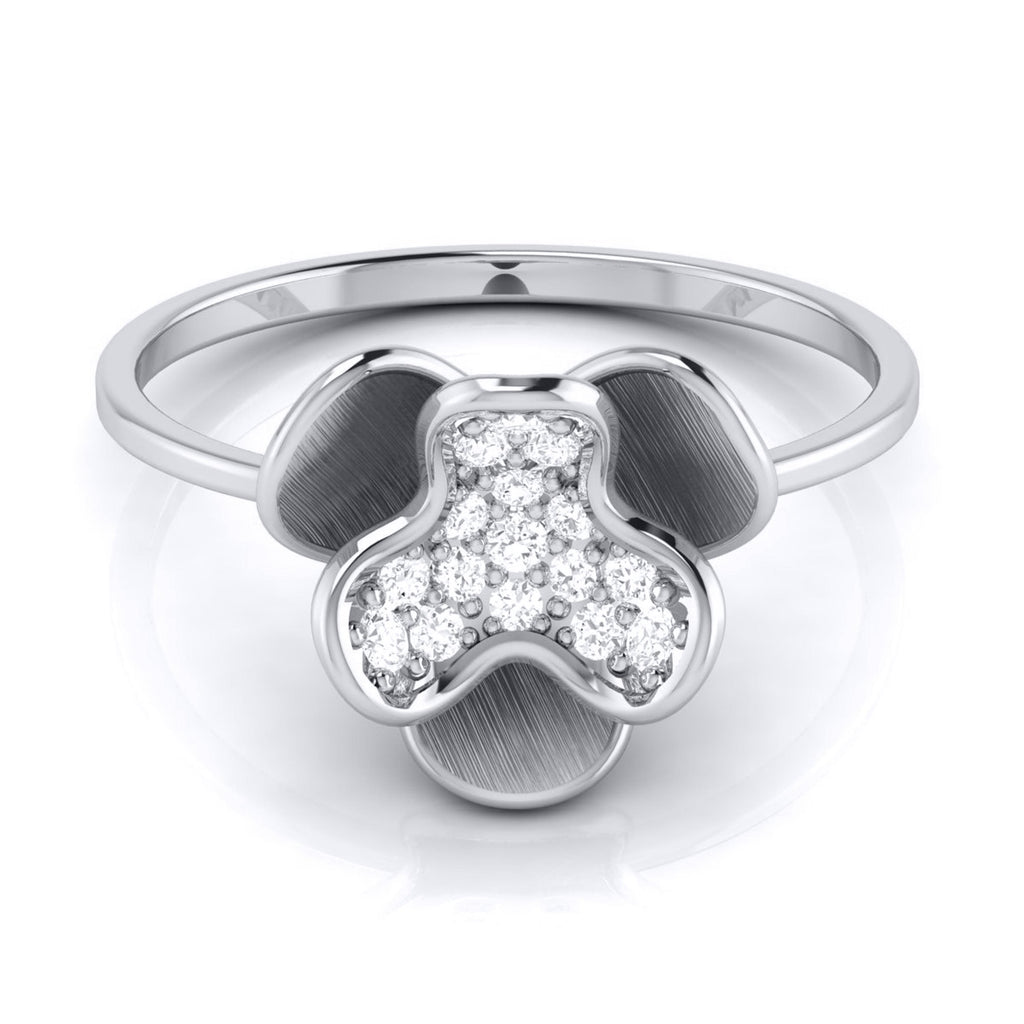 Jewelove™ Rings SI IJ / Women's Band only Platinum Diamond Ring for Women JL PT LR 111